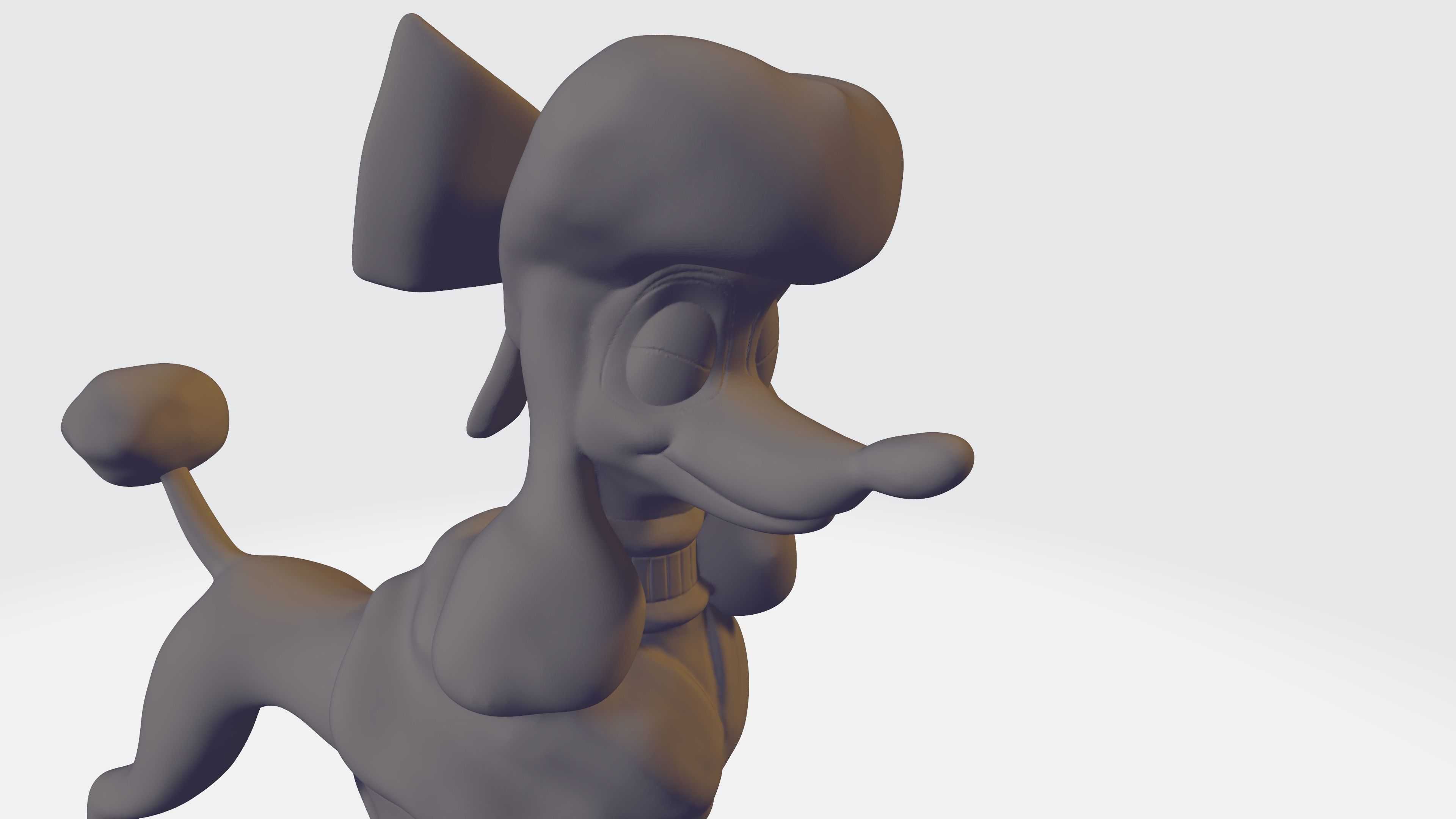 Poodle Georgette - STL 3D model_2