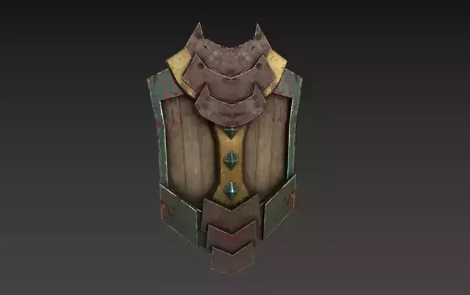 Shield Pbr gamerady realistic Low-poly 3D model
