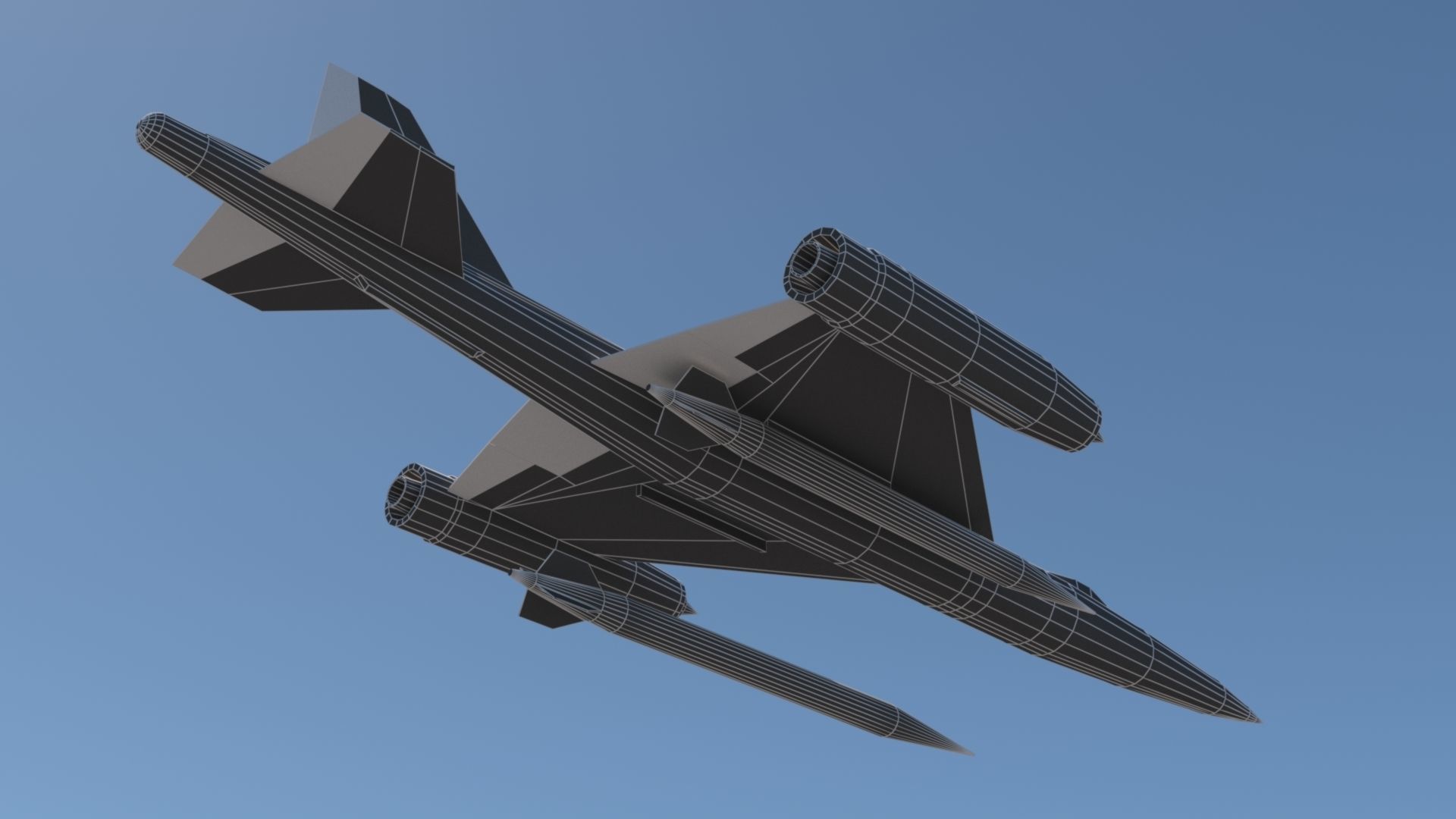 A57 Bartini Low-poly 3D model_18