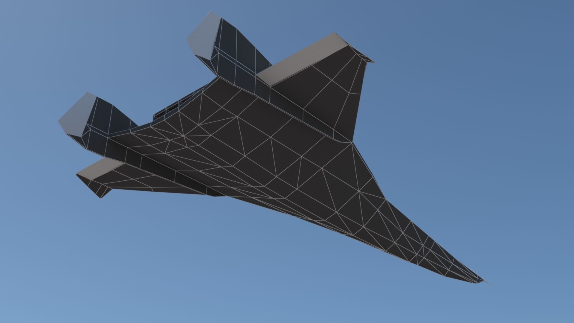 A57 Bartini Low-poly 3D model_16