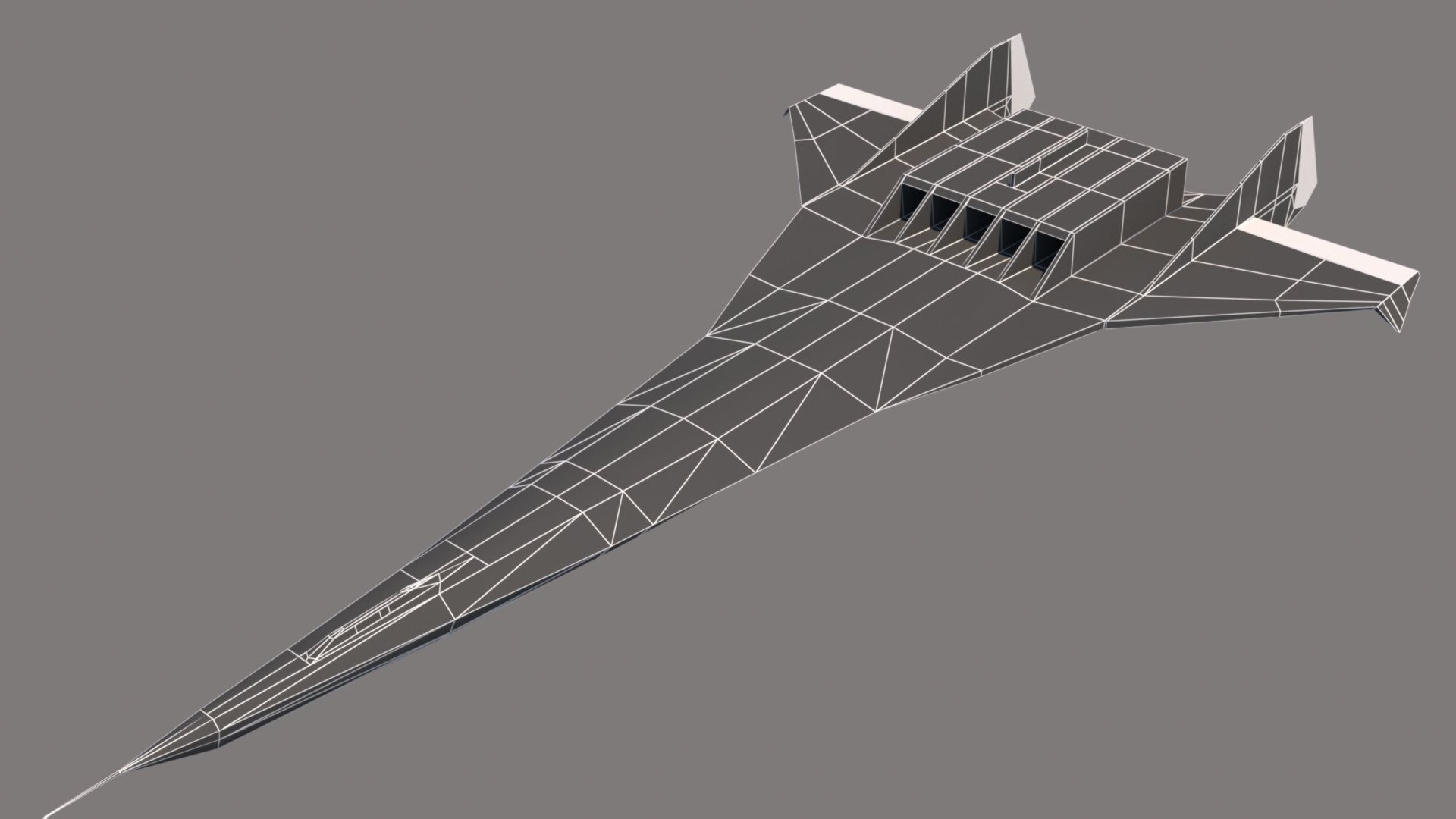 A57 Bartini Low-poly 3D model_15