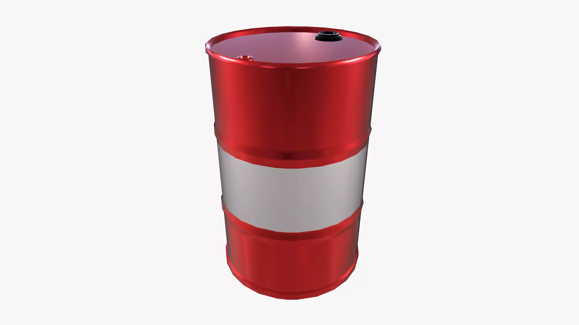 Oil Barrel Low-poly 3D model