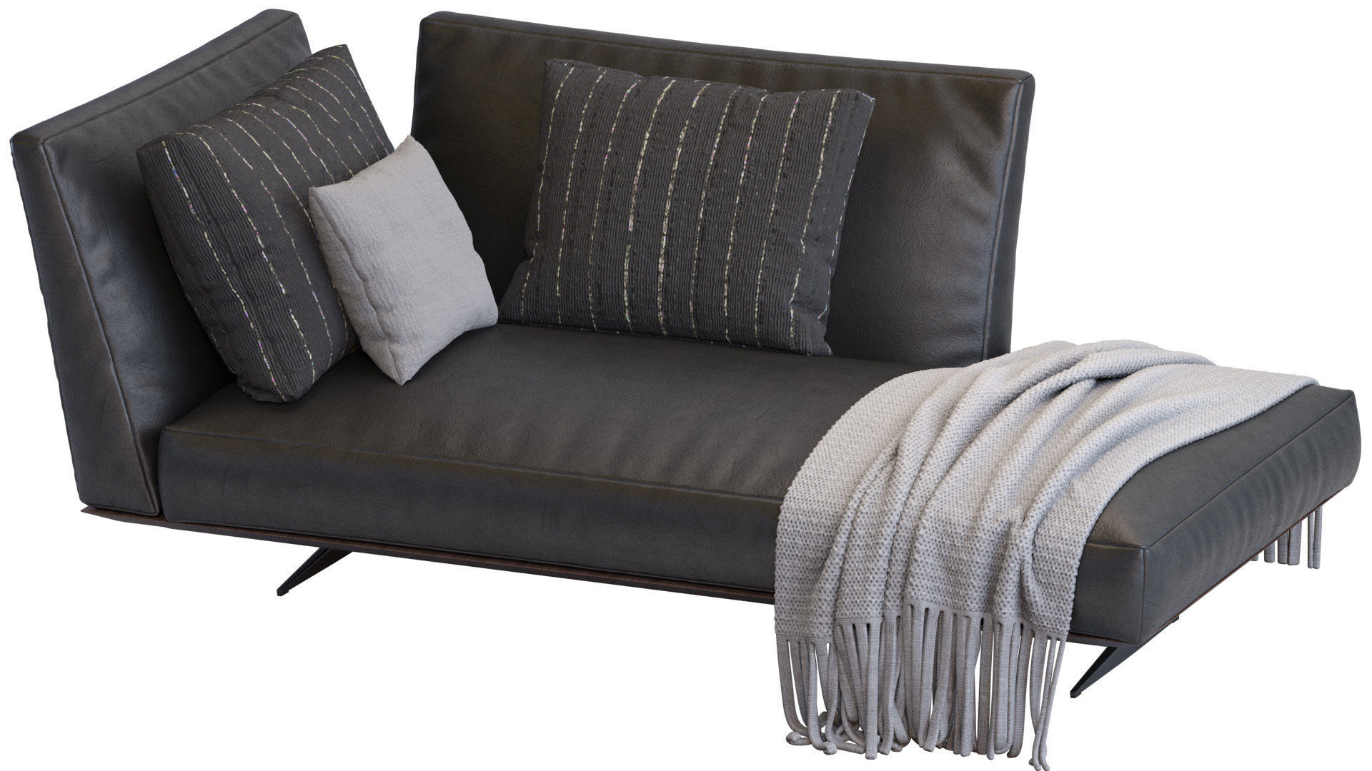 Chaise Lounge Evergreen By Flexform 3D model_12