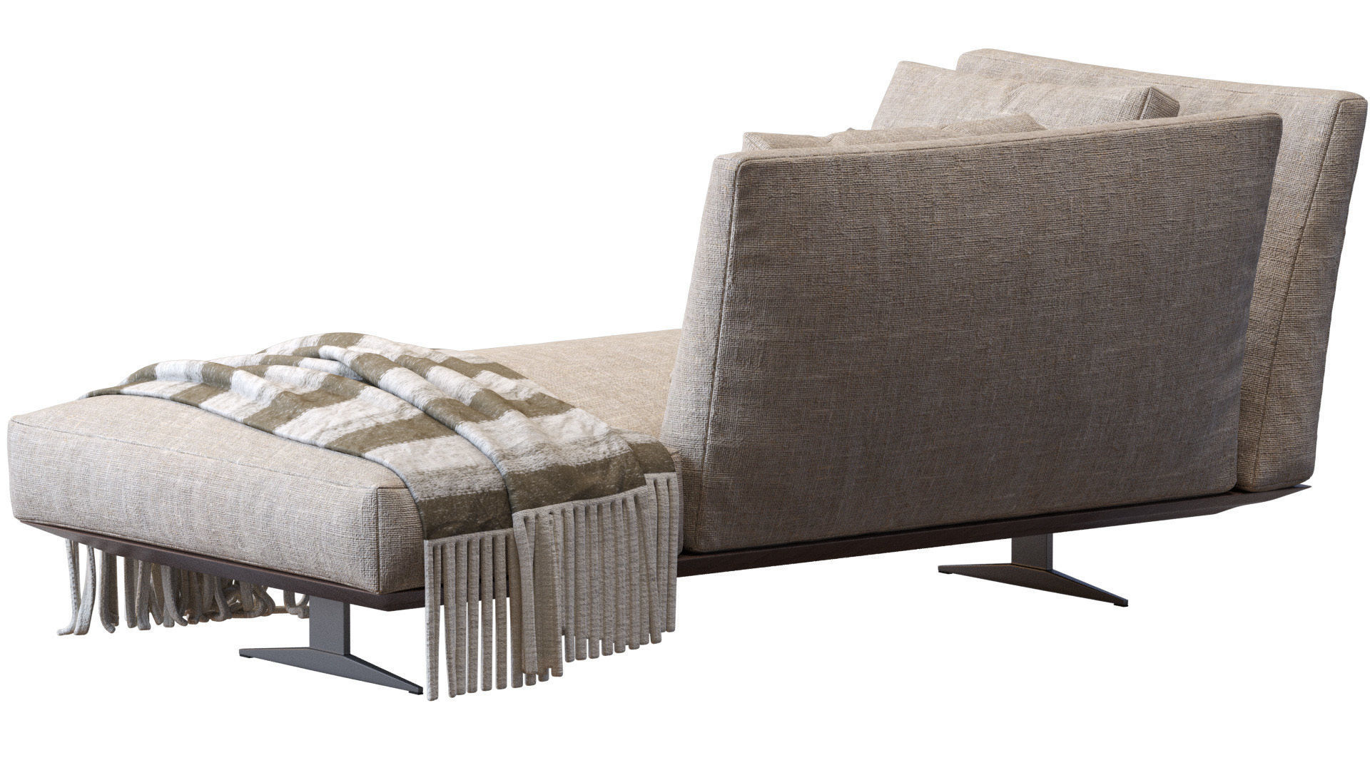 Chaise Lounge Evergreen By Flexform 3D model_2