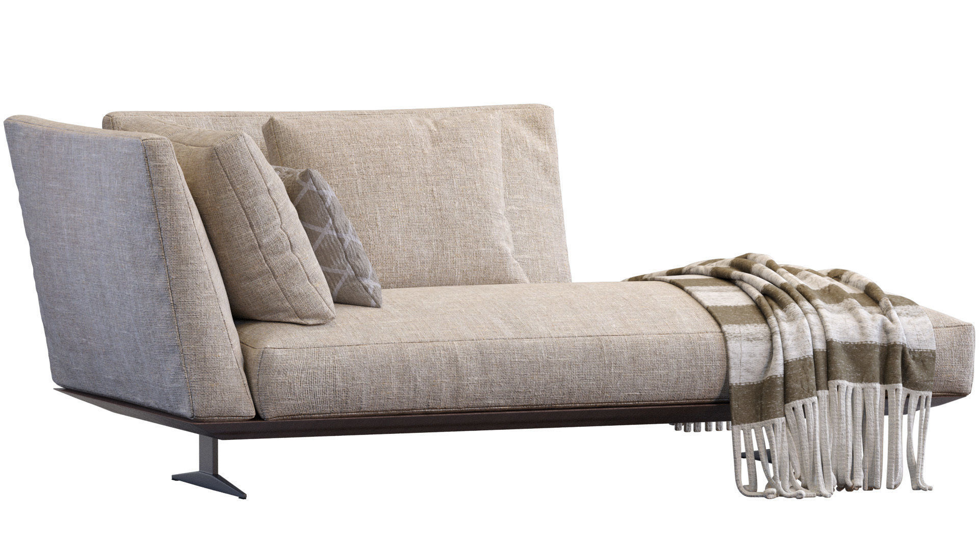 Chaise Lounge Evergreen By Flexform 3D model_5