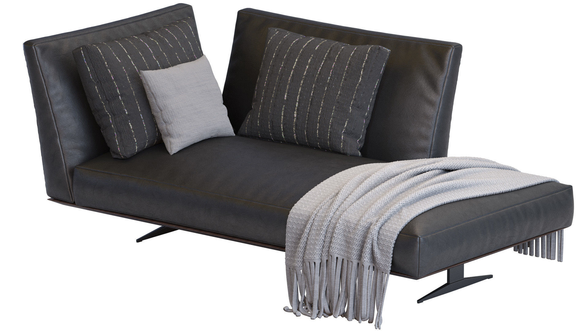 Chaise Lounge Evergreen By Flexform 3D model_1