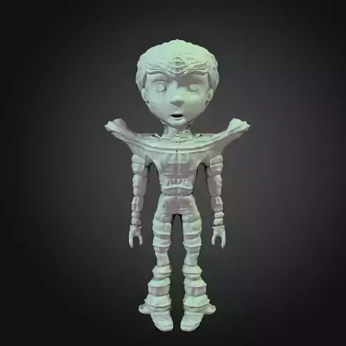 Boy hero man statue art