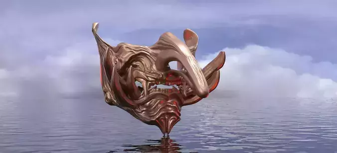 Tengu Mask 1 3D model