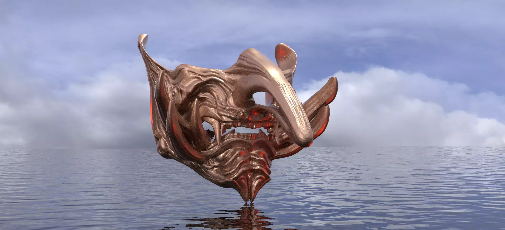Tengu Mask 1 3D model_0