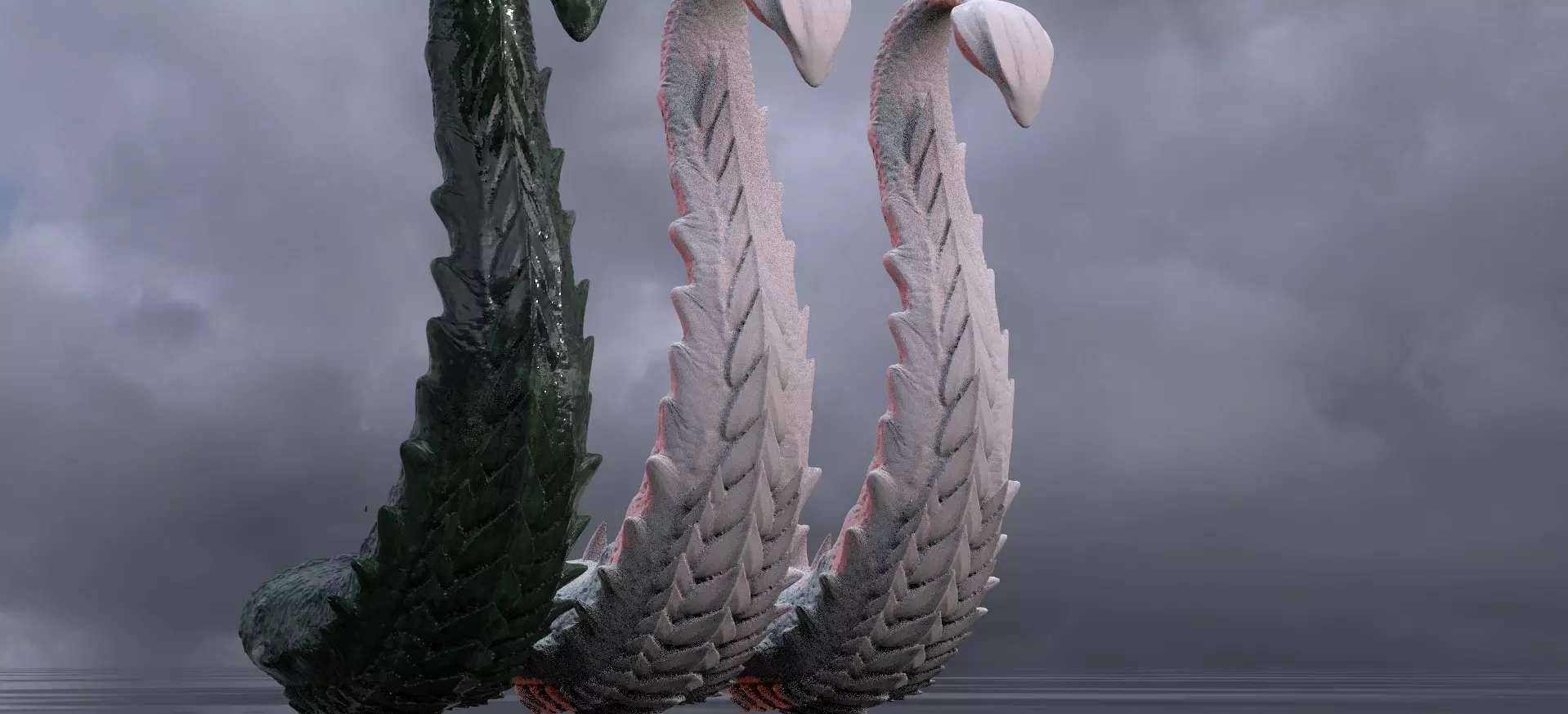 Scaled Dragon Tail 3D model