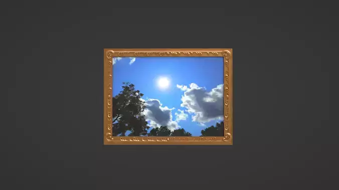 Framed painting Skyview