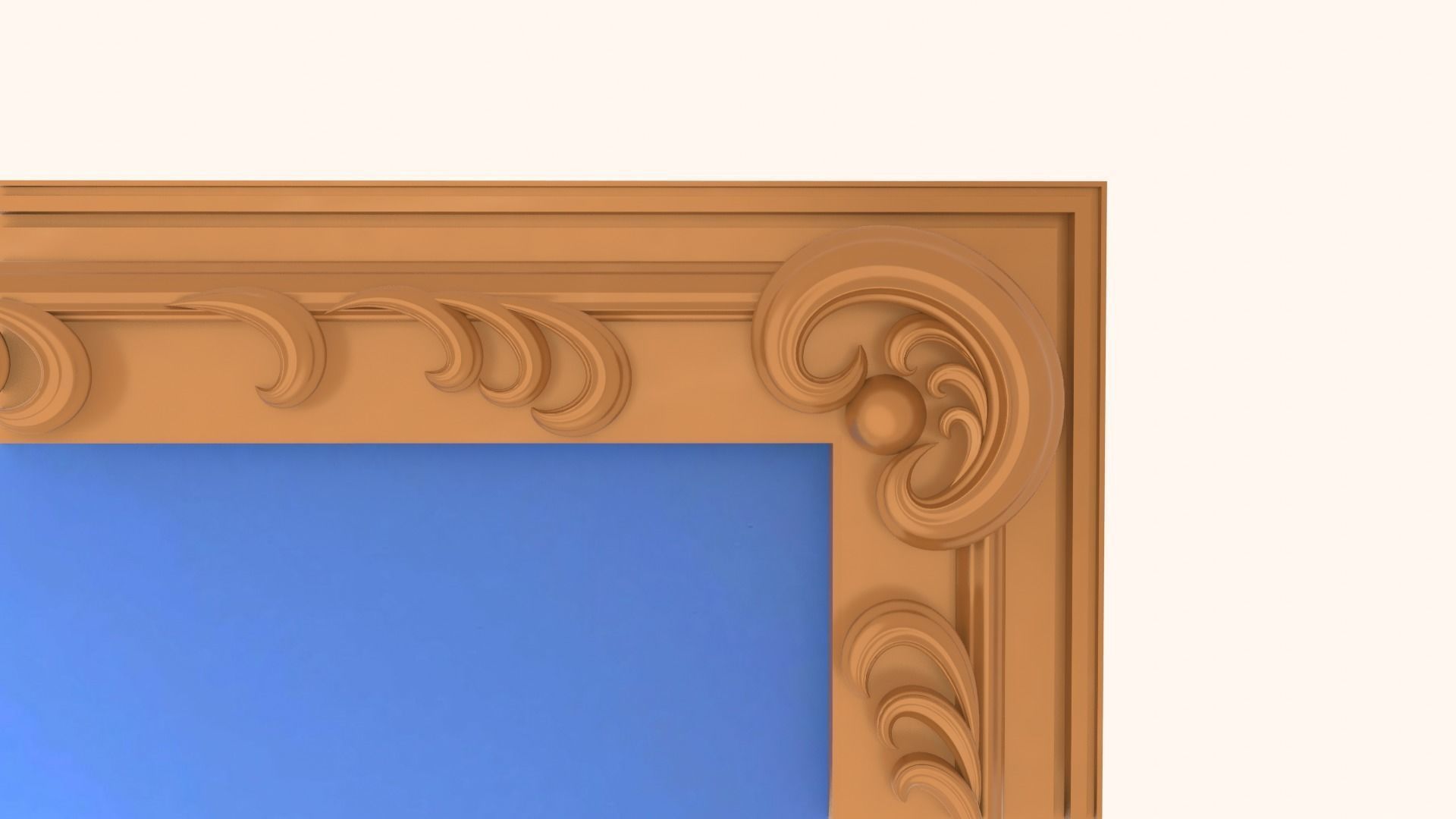 Framed painting Skyview 3D model_9