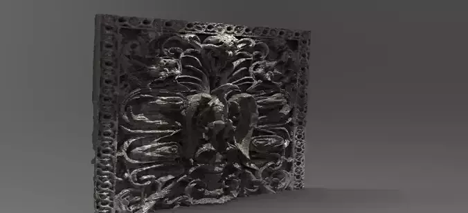 Phoenix Bird wall mural stone 