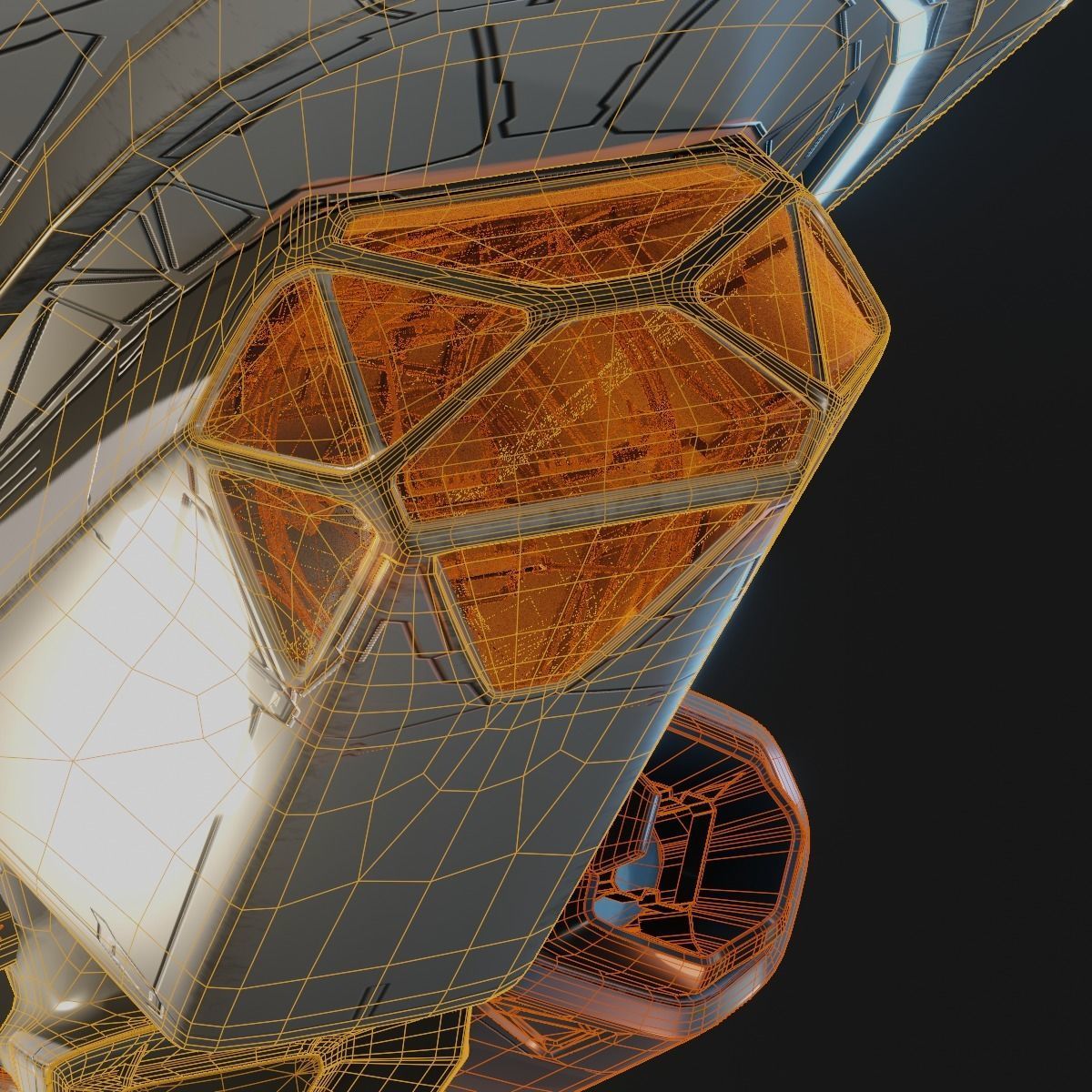 Small Cruiser Spacecraft 3D model_22