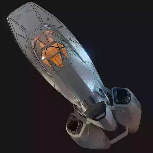 Small Cruiser Spacecraft 3D model