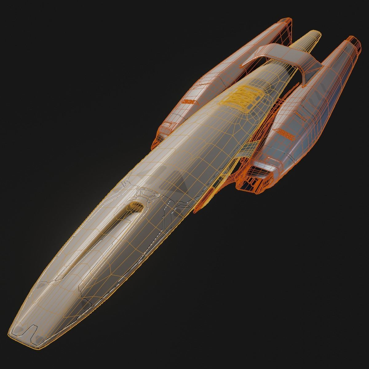 Small Cruiser Spacecraft 3D model_18