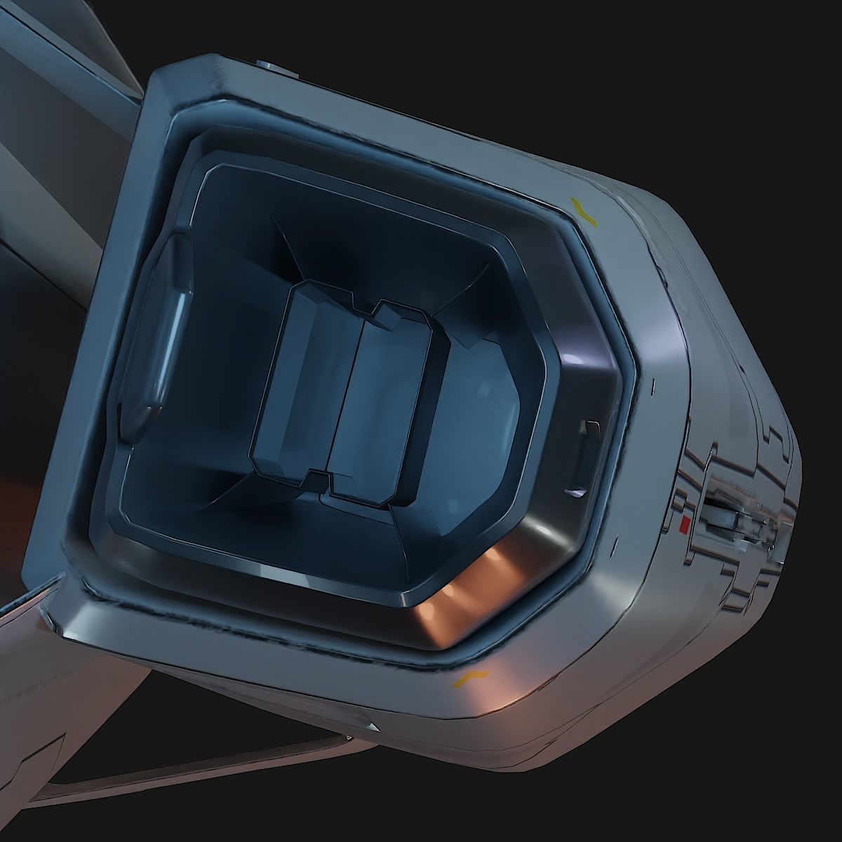 Small Cruiser Spacecraft 3D model_9