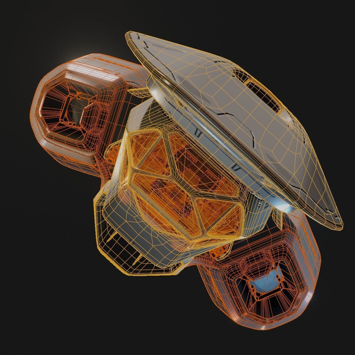 Small Cruiser Spacecraft 3D model_19
