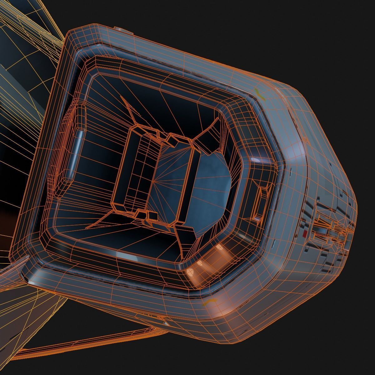 Small Cruiser Spacecraft 3D model_21