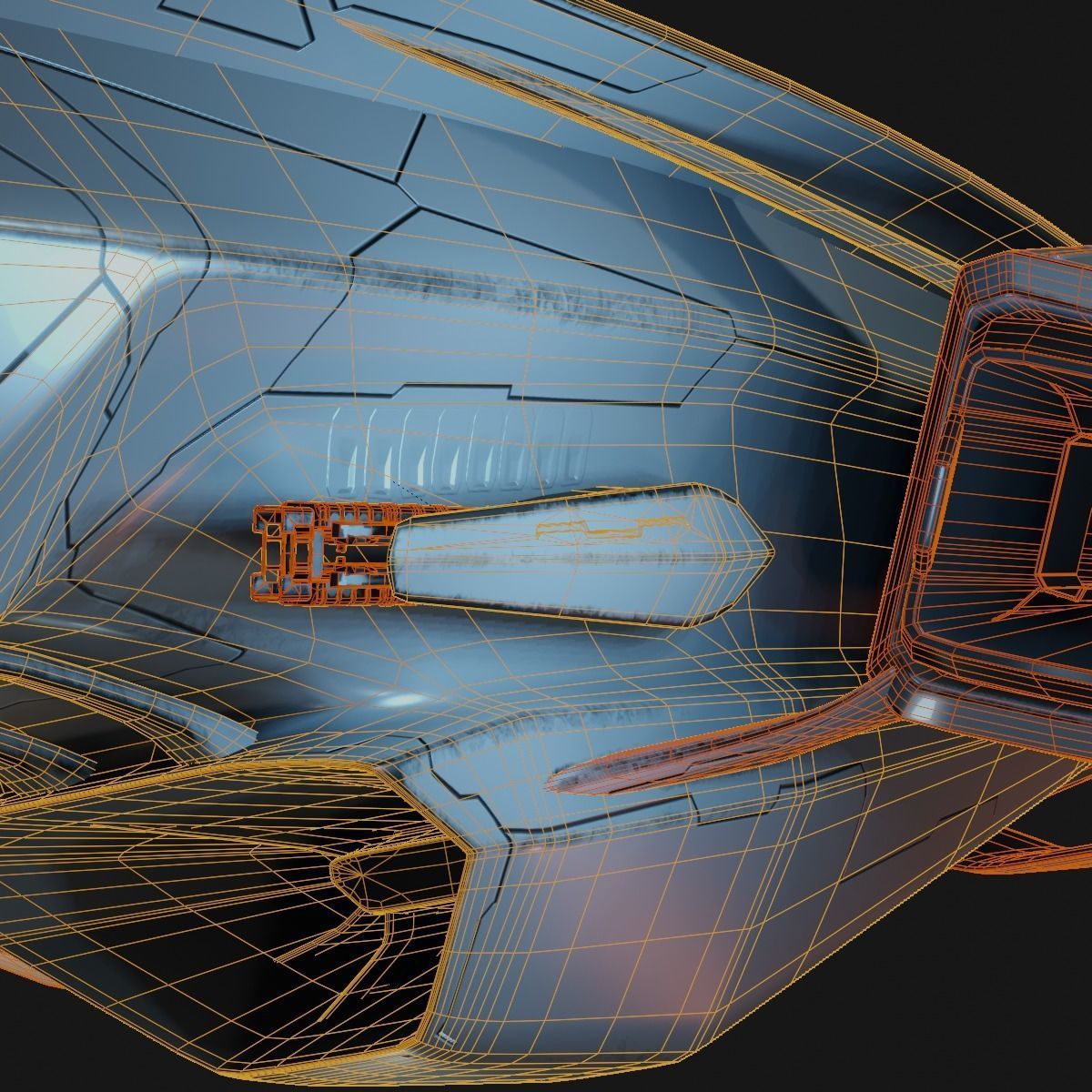 Small Cruiser Spacecraft 3D model_20