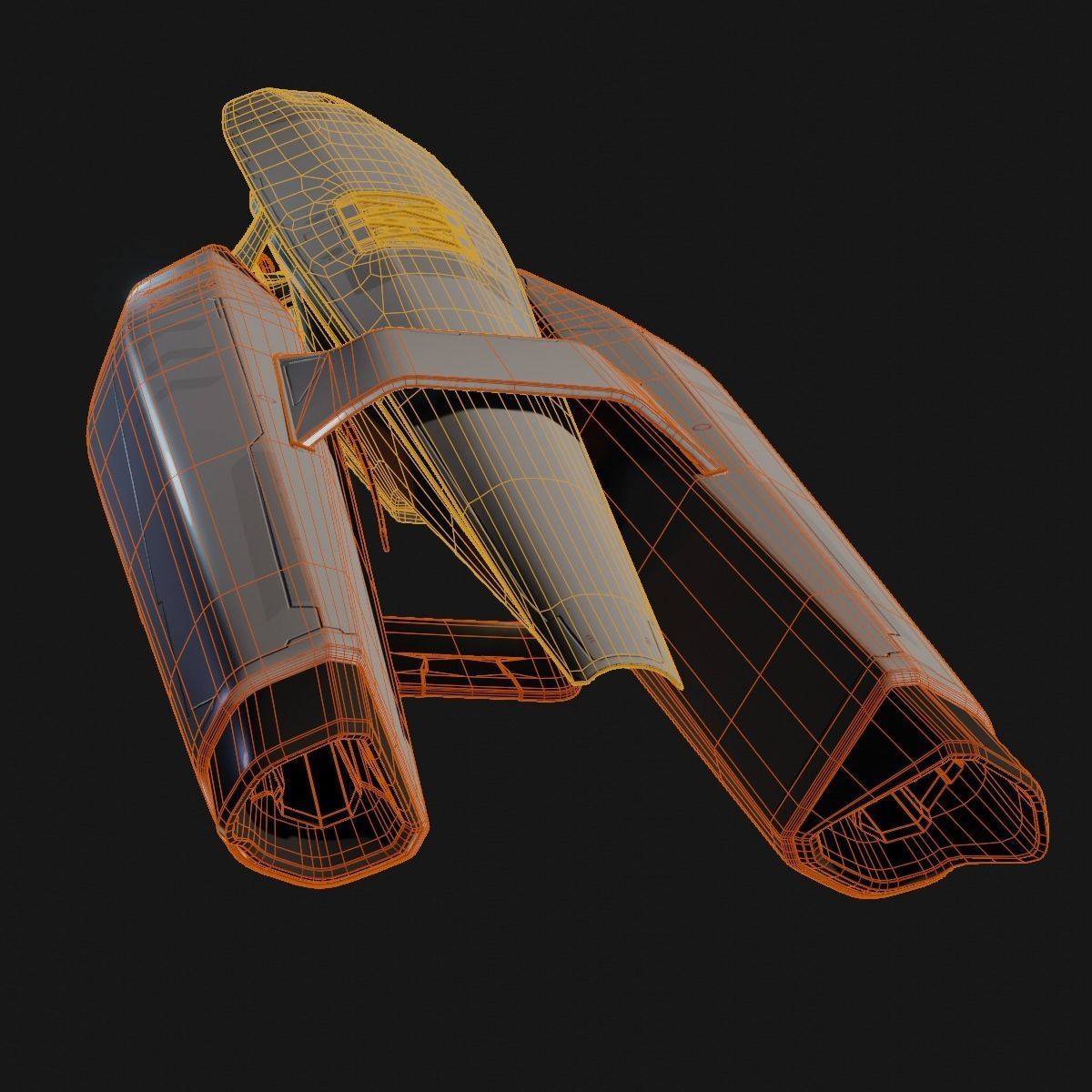 Small Cruiser Spacecraft 3D model_17