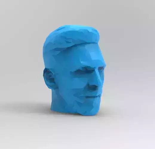 lionel messi low poly  3D print model
