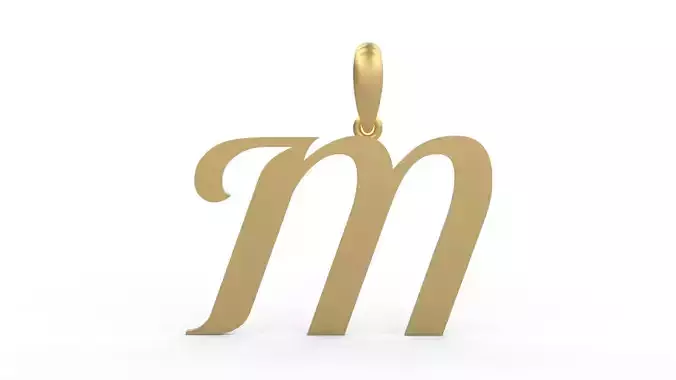 Initial Letters Pendant Labelle M 3D print model