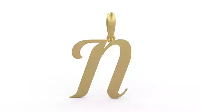 Initial Letters Pendant Labelle N 3D print model
