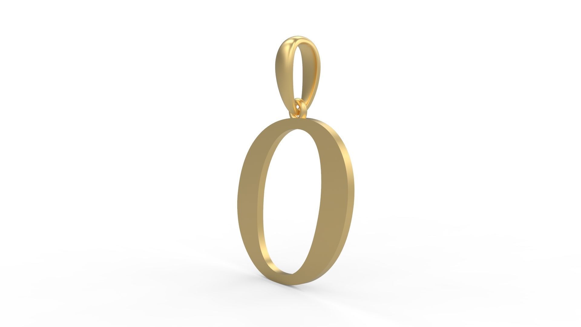 Initial Letters Pendant Labelle O 3D print model_1