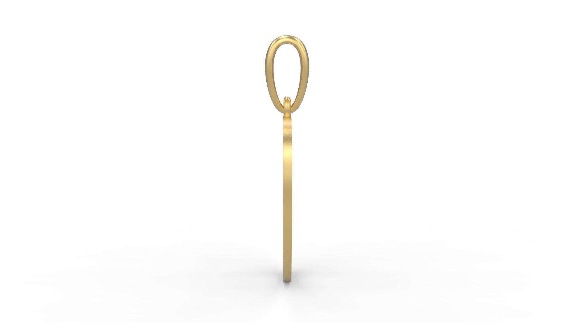 Initial Letters Pendant Labelle O 3D print model_2