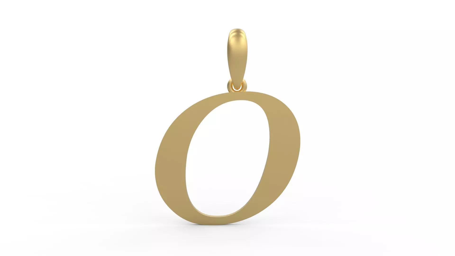 Initial Letters Pendant Labelle O 3D print model_0