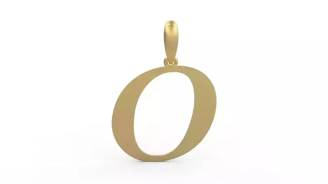 Initial Letters Pendant Labelle O 3D print model