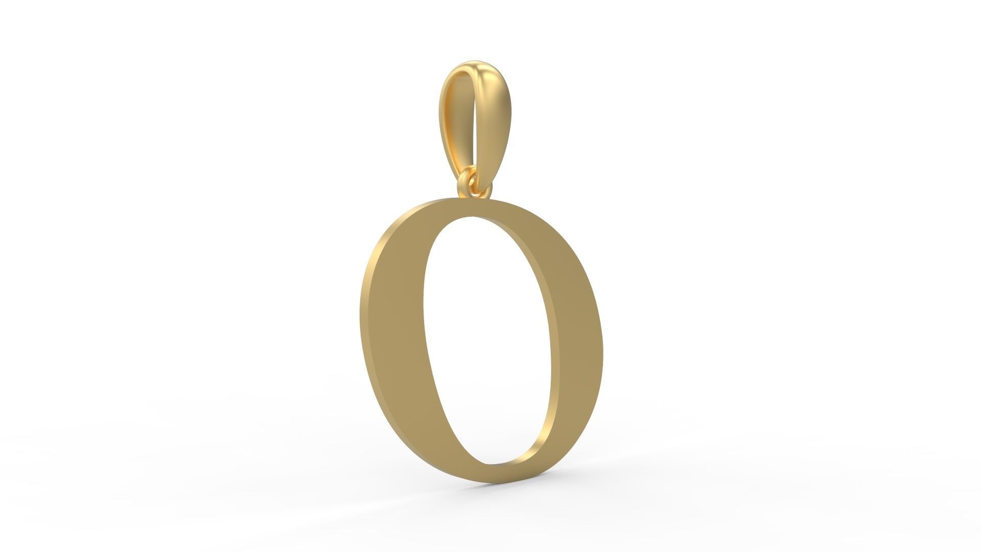 Initial Letters Pendant Labelle O 3D print model_3