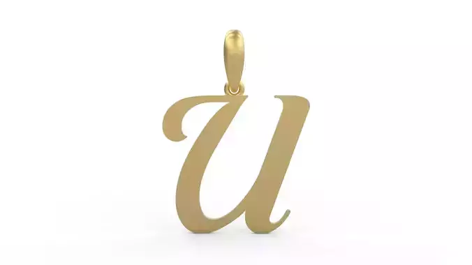 Initial Letters Pendant Labelle U