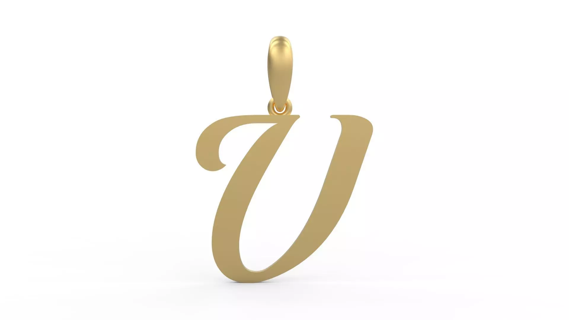 Initial Letters Pendant Labelle V 3D print model_0