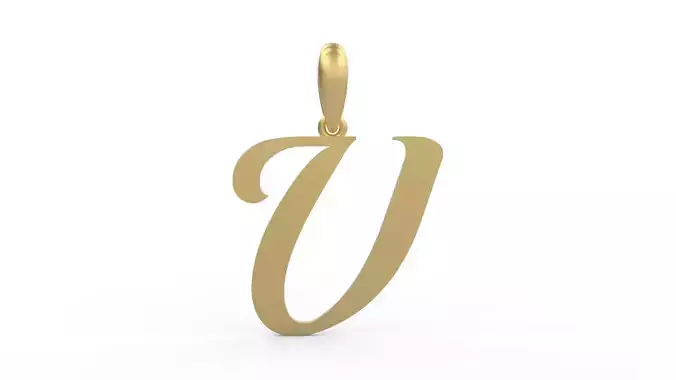 Initial Letters Pendant Labelle V