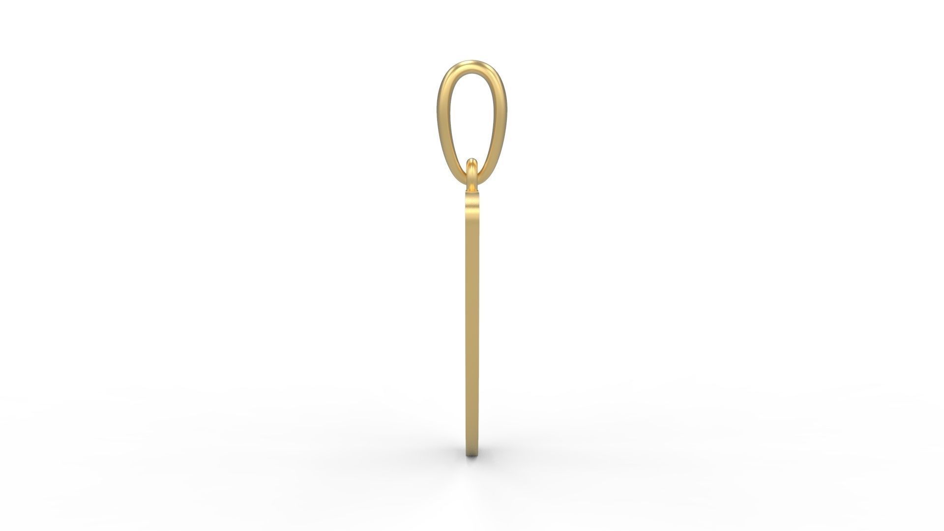 Initial Letters Pendant Labelle V 3D print model_2