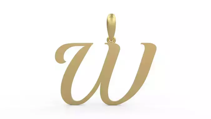 Initial Letters Pendant Labelle W