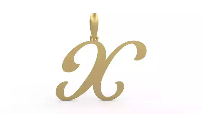 Initial Letters Pendant Labelle X