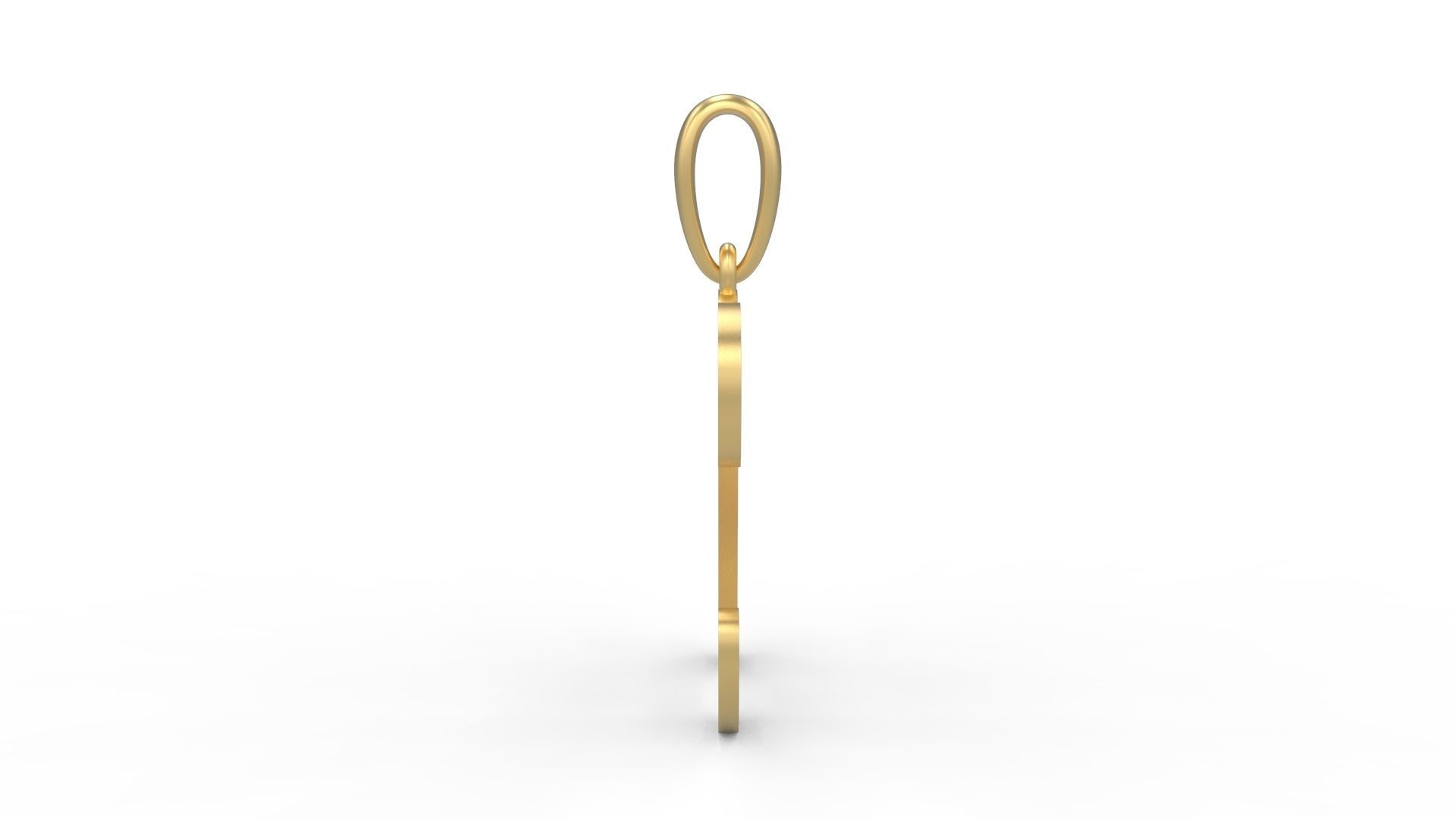 Initial Letters Pendant Labelle X 3D print model_2