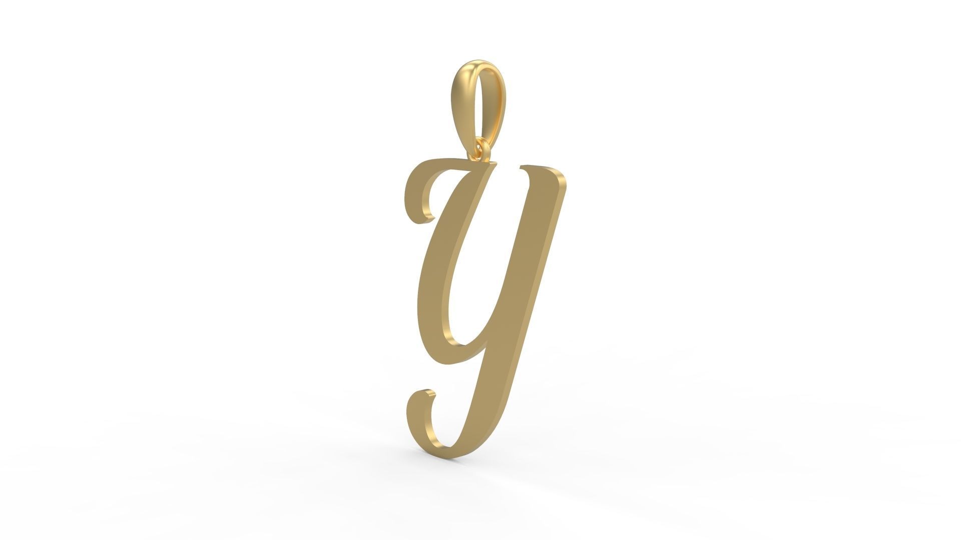 Initial Letters Pendant Labelle Y 3D print model_1
