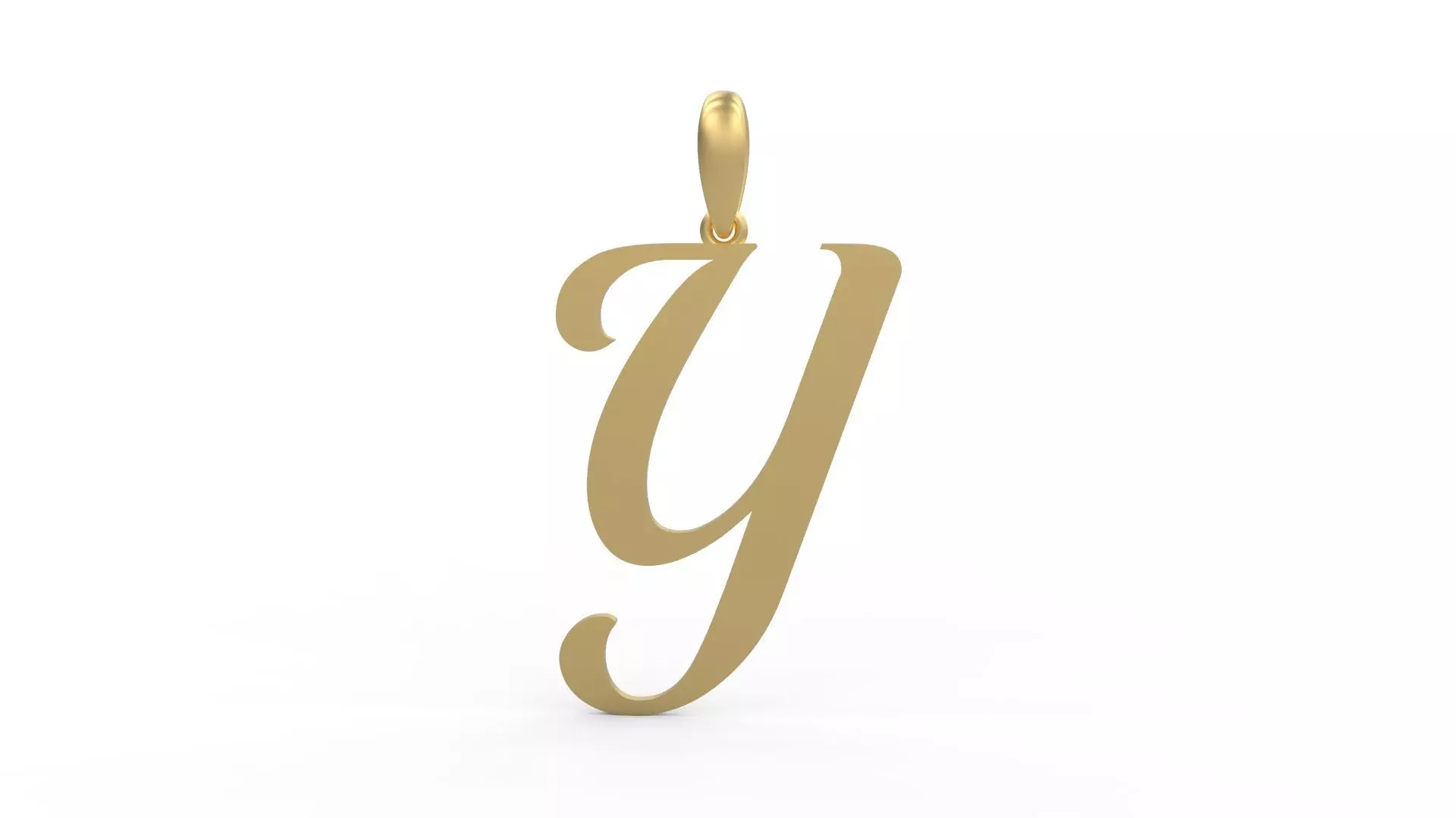 Initial Letters Pendant Labelle Y 3D print model_0