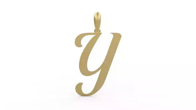 Initial Letters Pendant Labelle Y