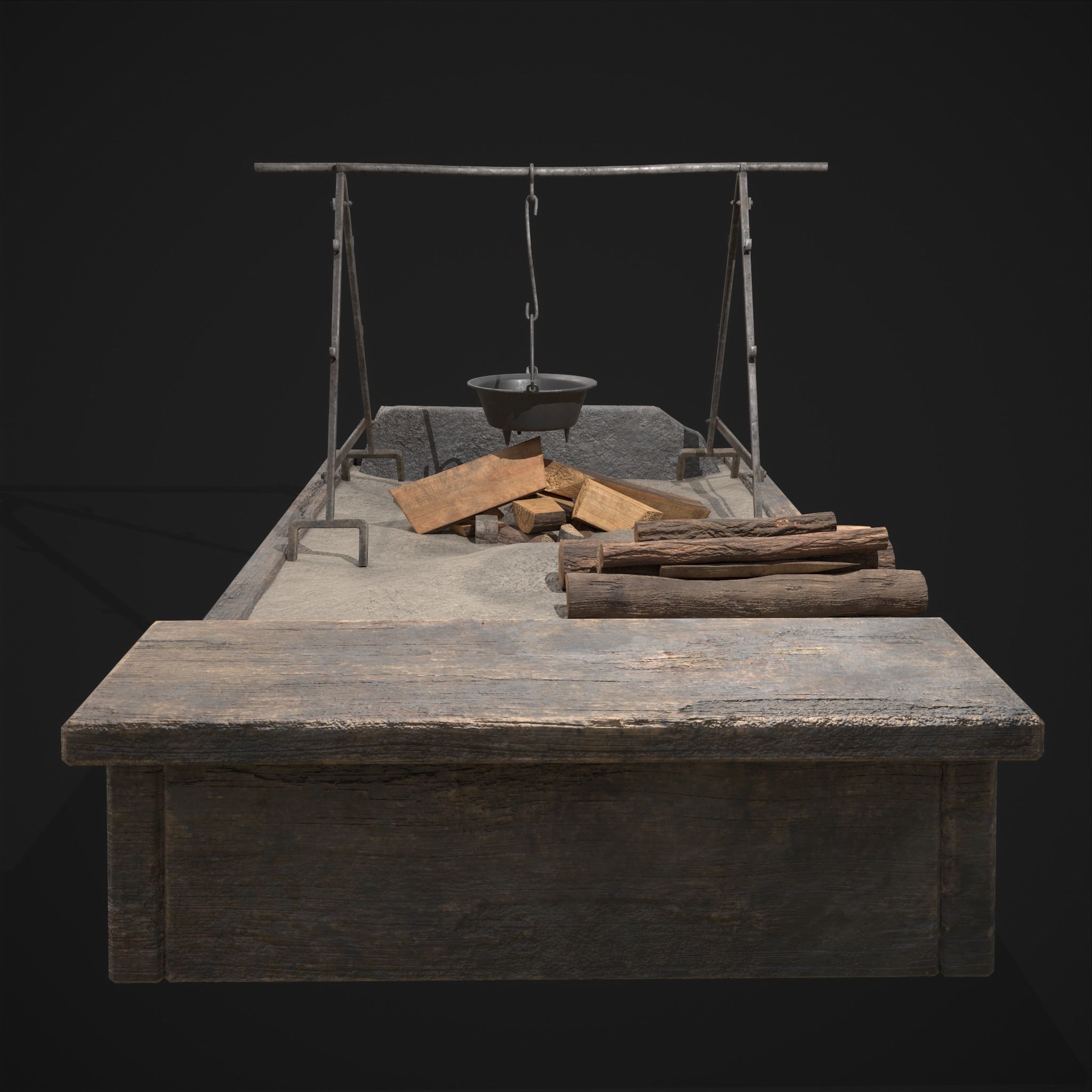 Medieval Cooking Space 3D Model Collection_29