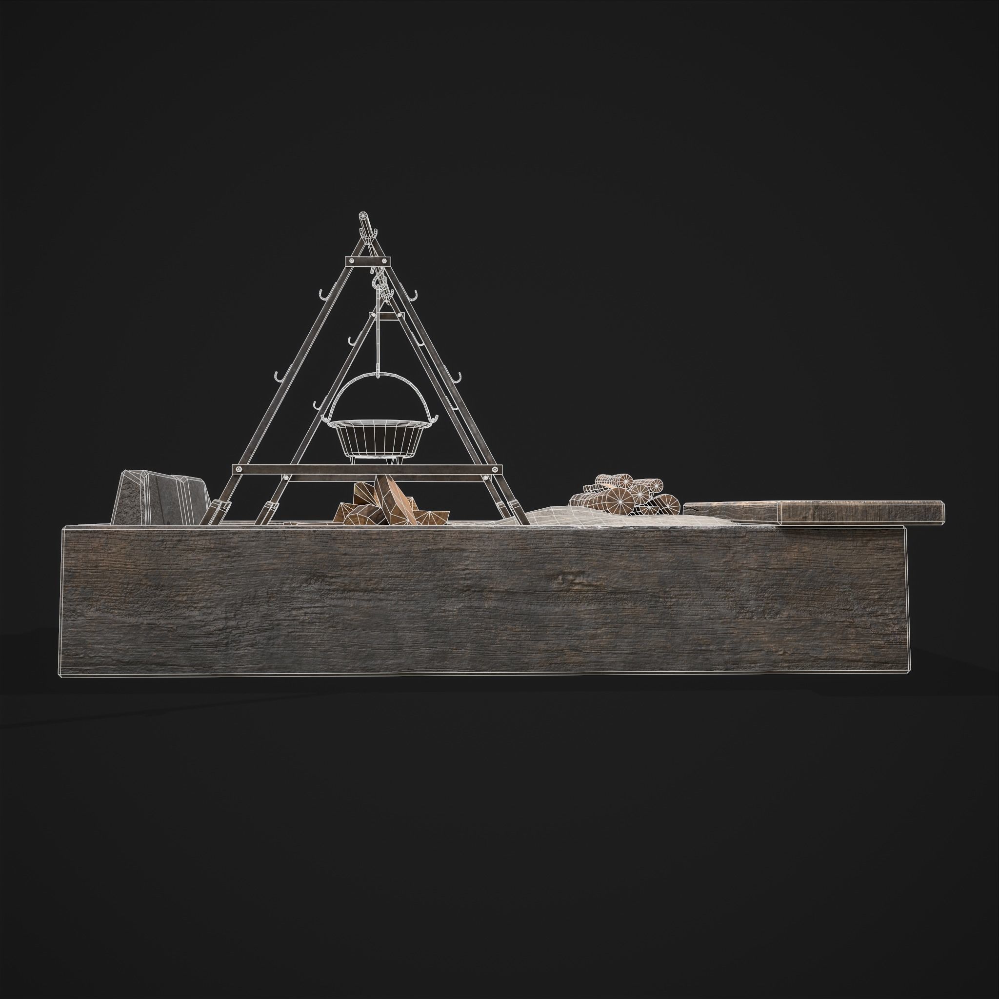 Medieval Cooking Space 3D Model Collection_26