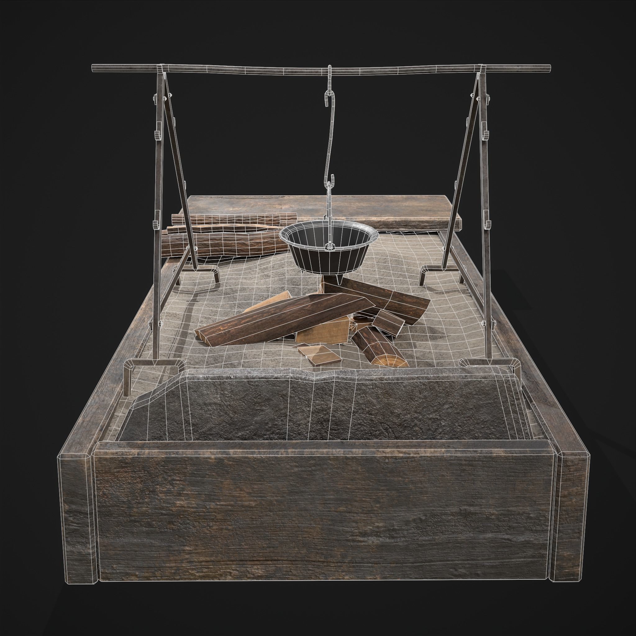 Medieval Cooking Space 3D Model Collection_20
