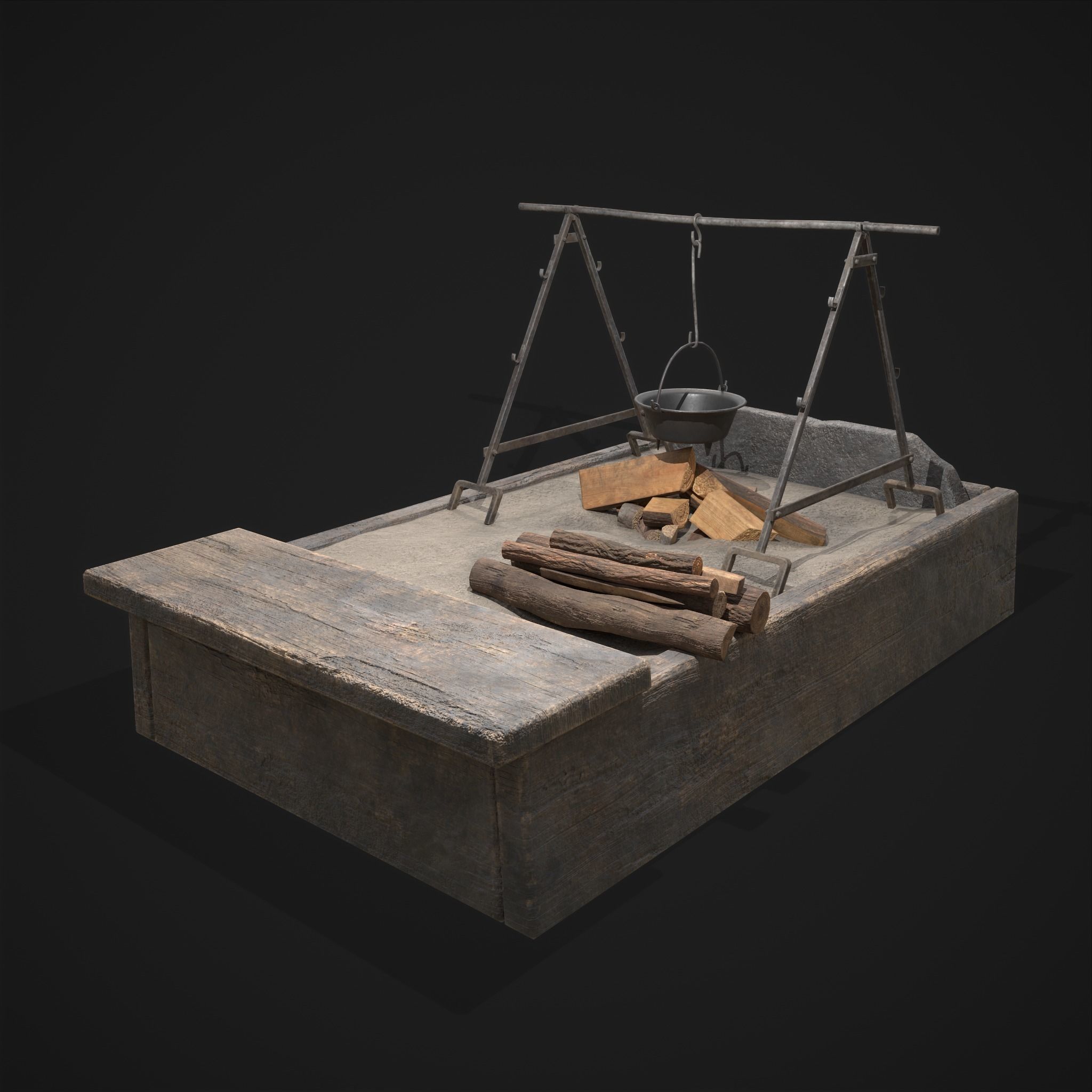 Medieval Cooking Space 3D Model Collection_23