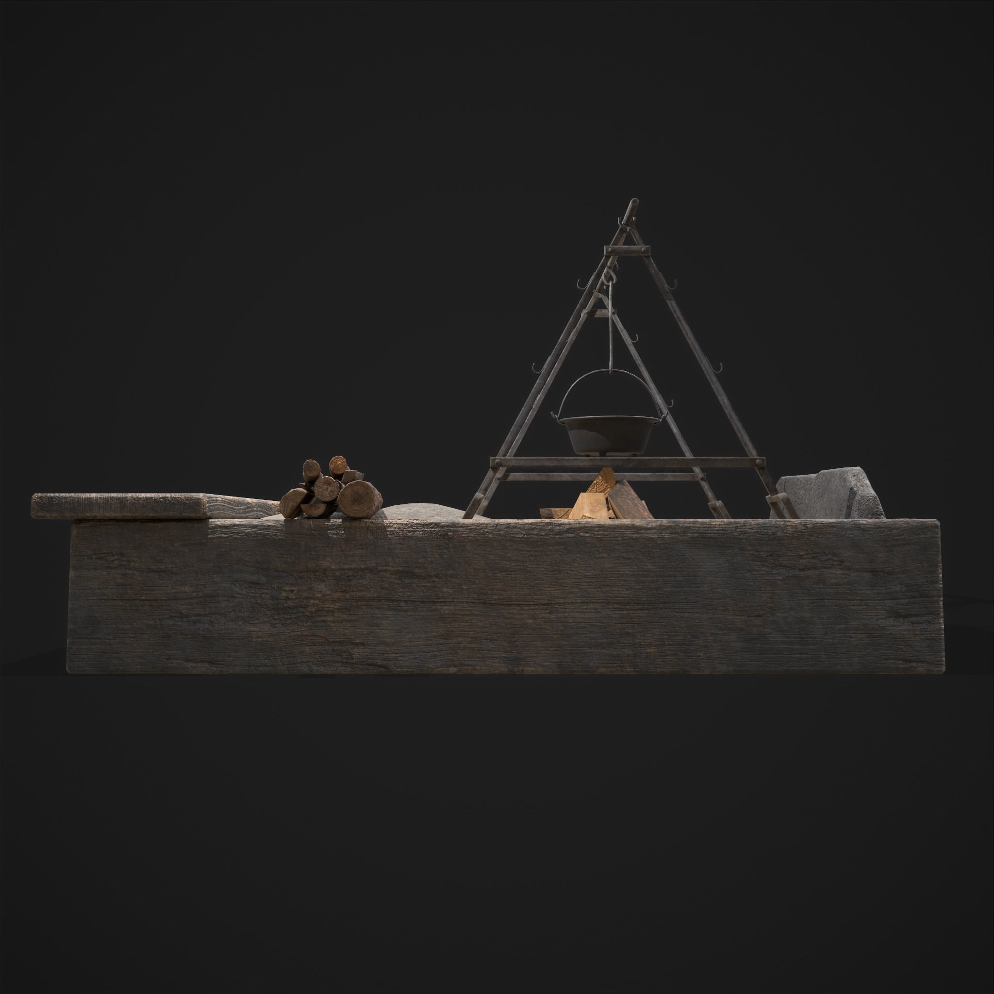 Medieval Cooking Space 3D Model Collection_27