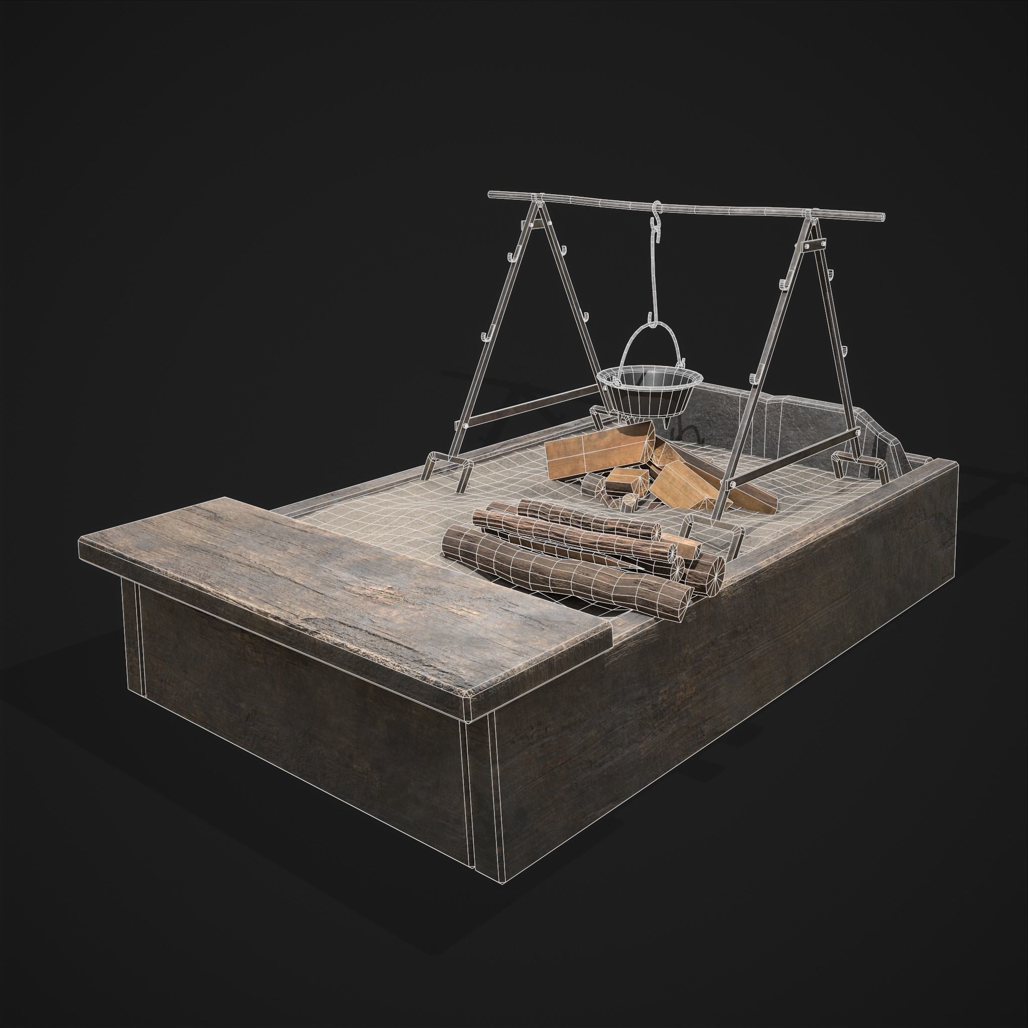 Medieval Cooking Space 3D Model Collection_24