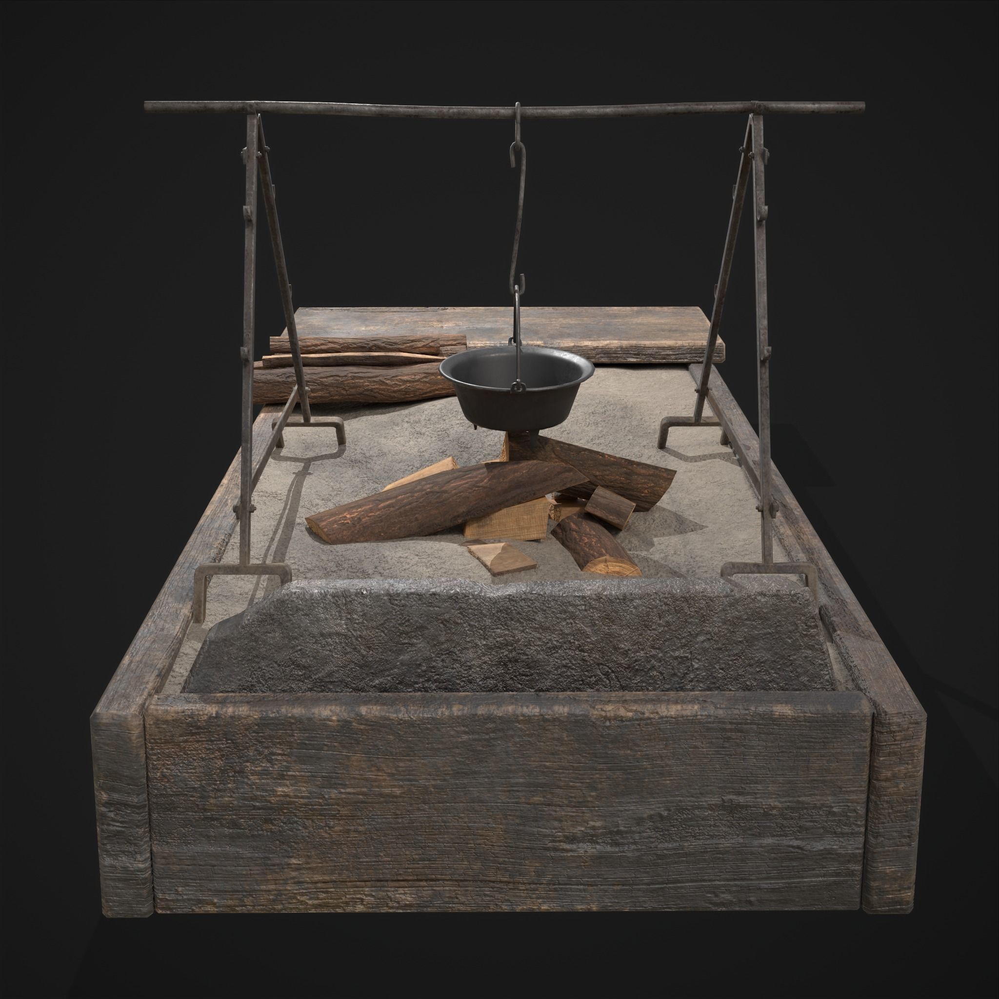 Medieval Cooking Space 3D Model Collection_19